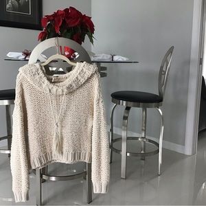 Free People Knit Cropped Sweater
